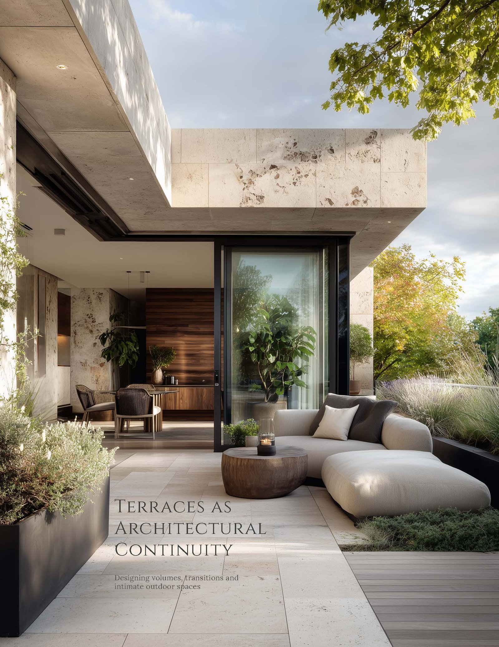 terraces as architectural continuity — booklet cover